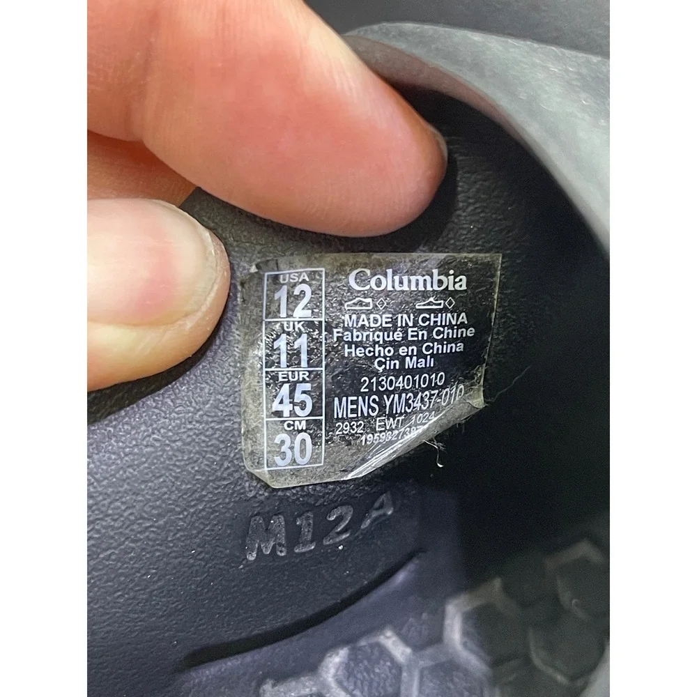 Columbia Thrive Revive Mens Black Slide Sandals YM3437-010 Size 12